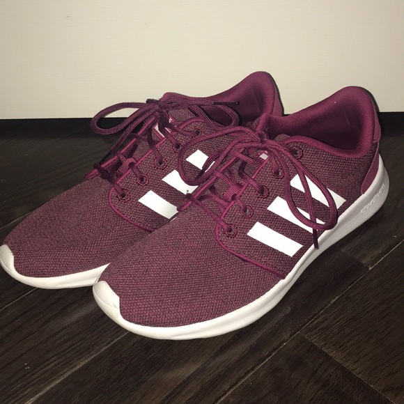 adidas cloudfoam burgundy shoes